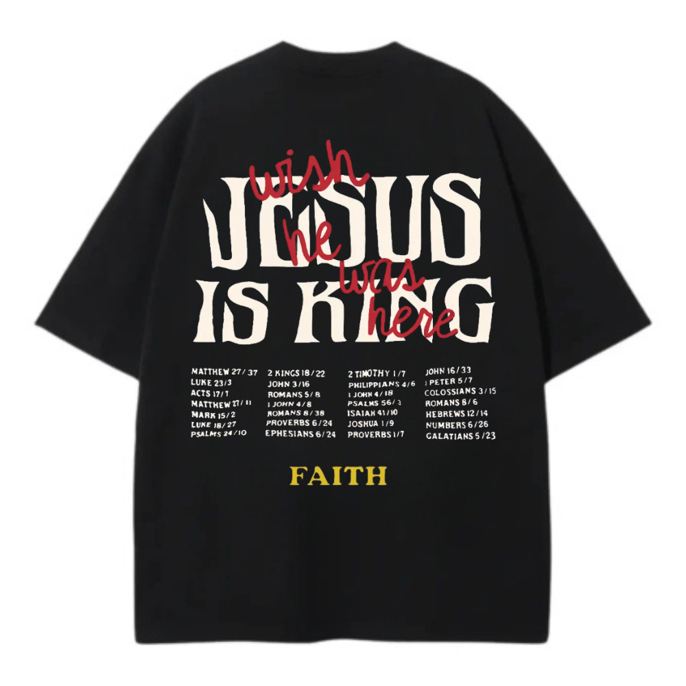 JESUS IS KING OVERSIZE TEE