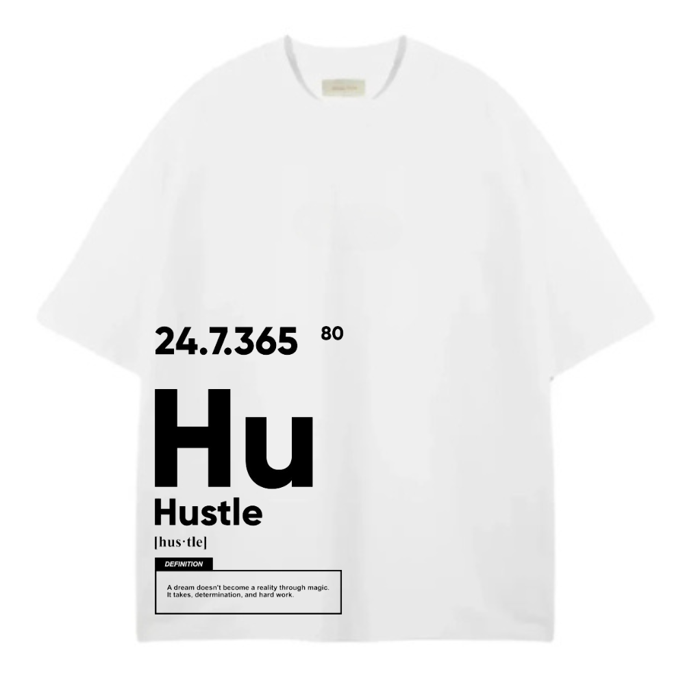 HUSTLE 24.7 OVERSIZE TEE