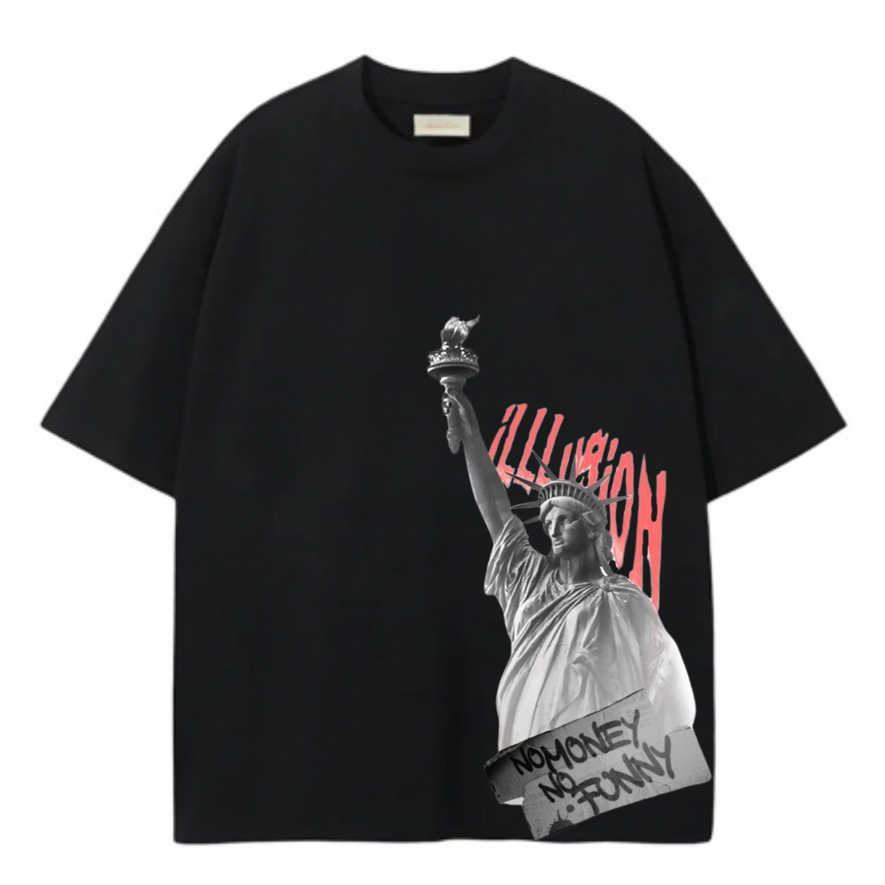 NO MONEY NO FUNNY OVERSIZE TEE