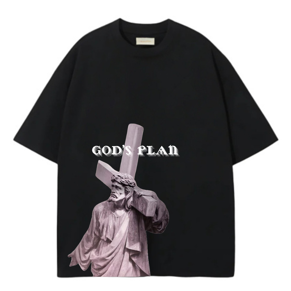 GOD'S PLAN OVERSIZE TEE